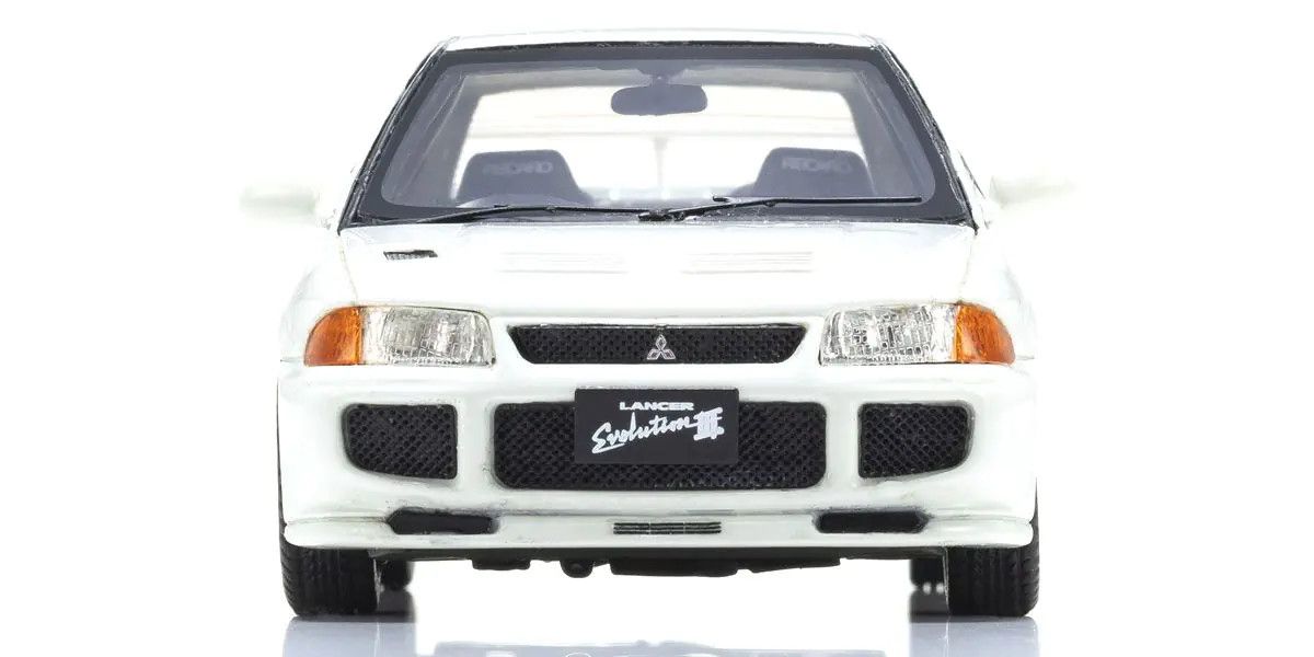 KYOSHO KYOKSR43120W Original Diecast 1/43 Mitsubishi Lancer Evolution III White