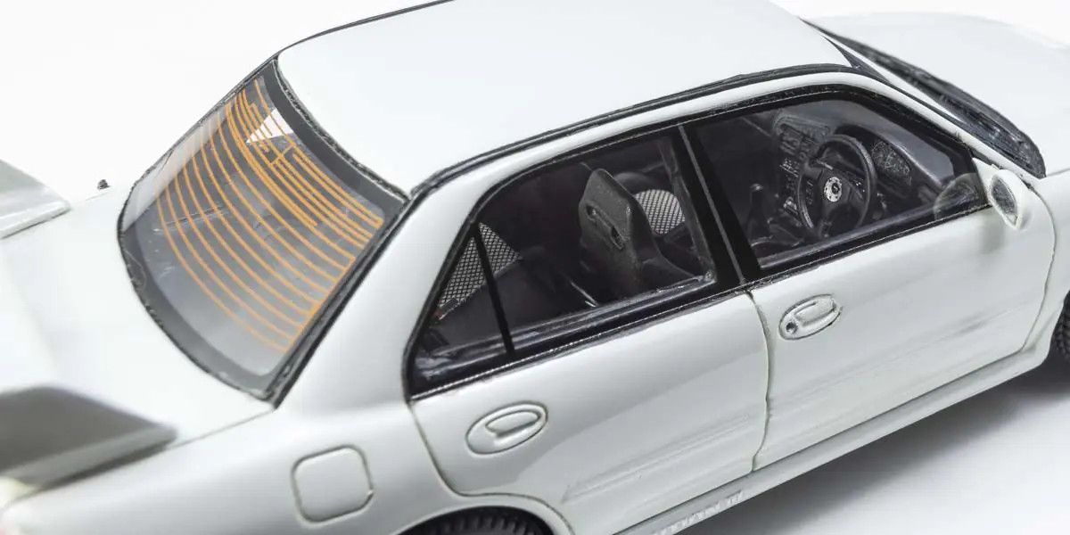 KYOSHO KYOKSR43120W Original Diecast 1/43 Mitsubishi Lancer Evolution III White