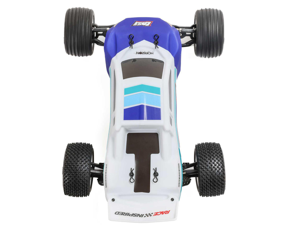 Losi LOS-1056T2 Mini-T 2.0 V2 1/18 RTR 2WD Brushless Stadium Truck (Blue) w/2.4GHz Radio, Battery & Charger