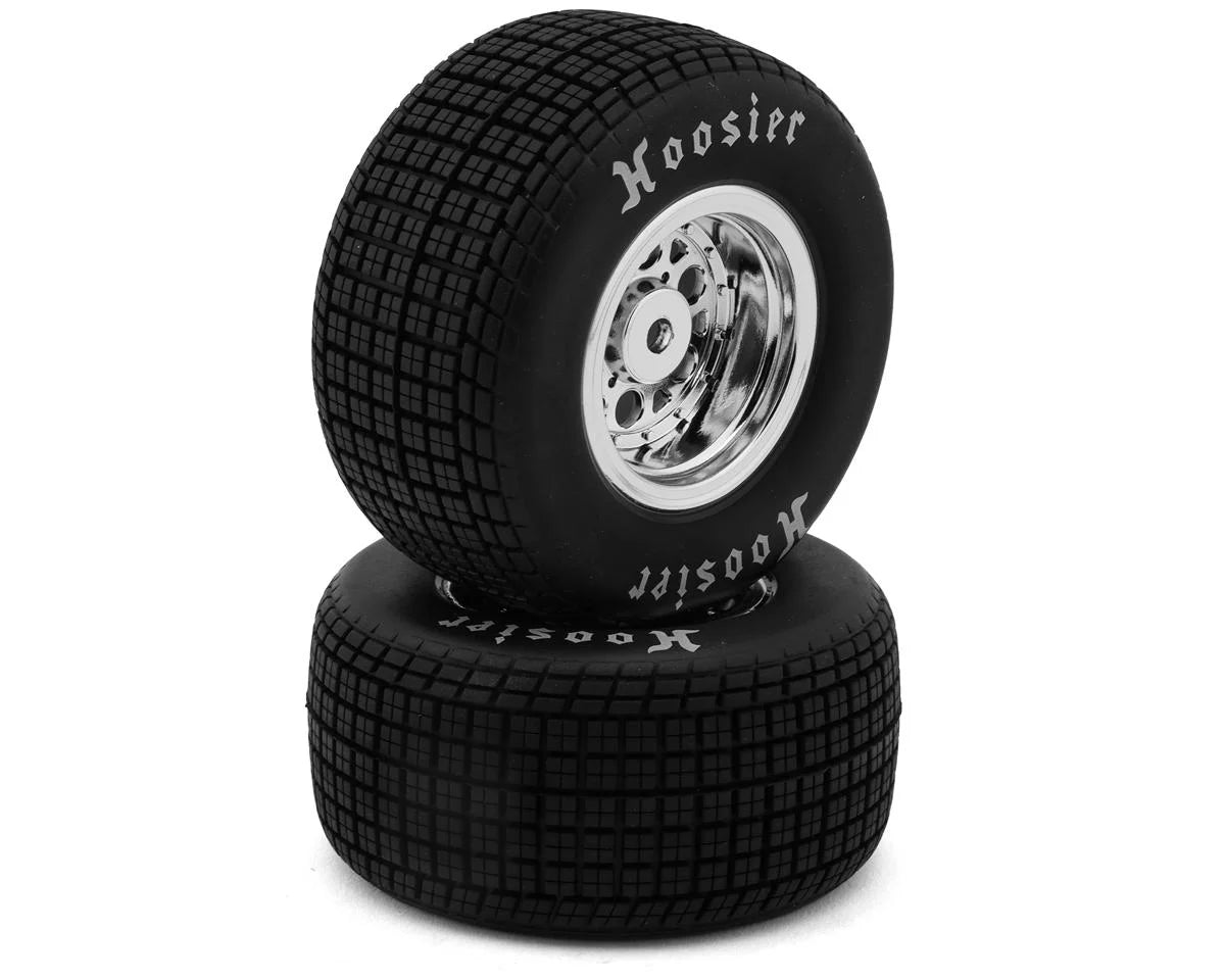Losi LOS-2425 22S Sprint Rear Pre-Mounted Hoosier Tires (Chrome) (2) (Hard)