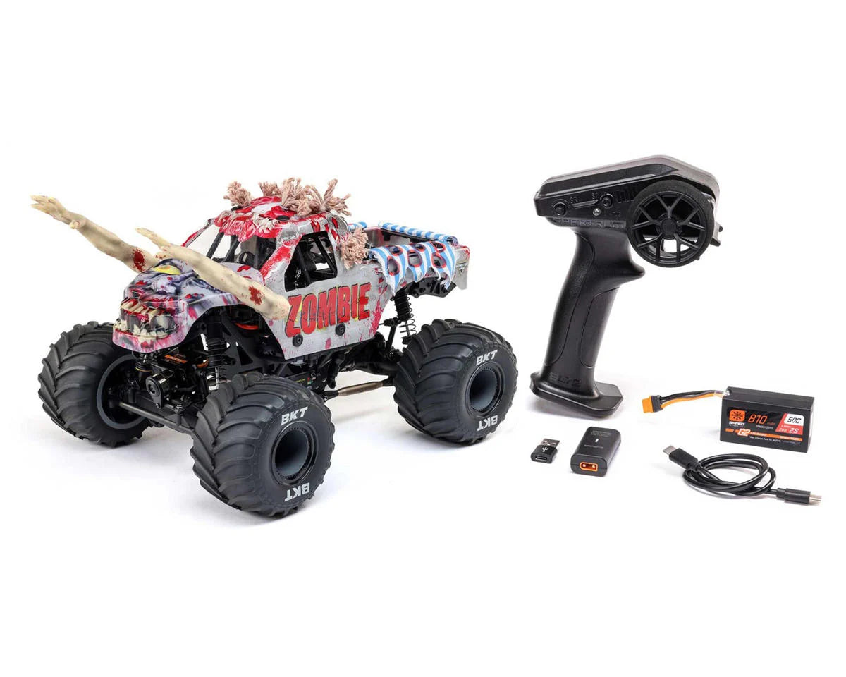Losi LOS01026T4 1/18 Mini LMT 4X4 Brushed RTR Monster Truck (Zombie) w/SLT2 2.4GHz Radio, Battery & Charger