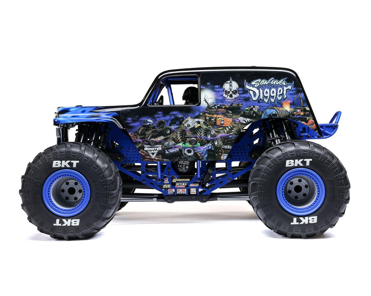 Losi LMT 2.0 Son-Uva Digger Solid Axle 4x4 RTR Brushless Monster Truck (Blue) w/DX3 Smart DSMR 2.4GHz Radio