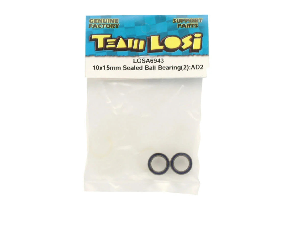 Losi 10x15x4mm Sealed Ball Bearings (2) LOSA6943
