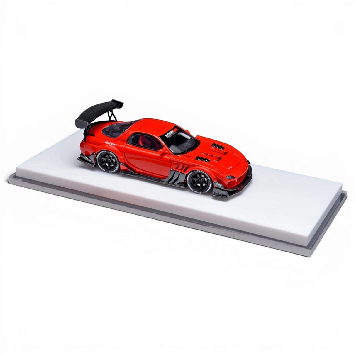 YM Model x Minicraftsman Mazda RX-7 Modified Red 1:64