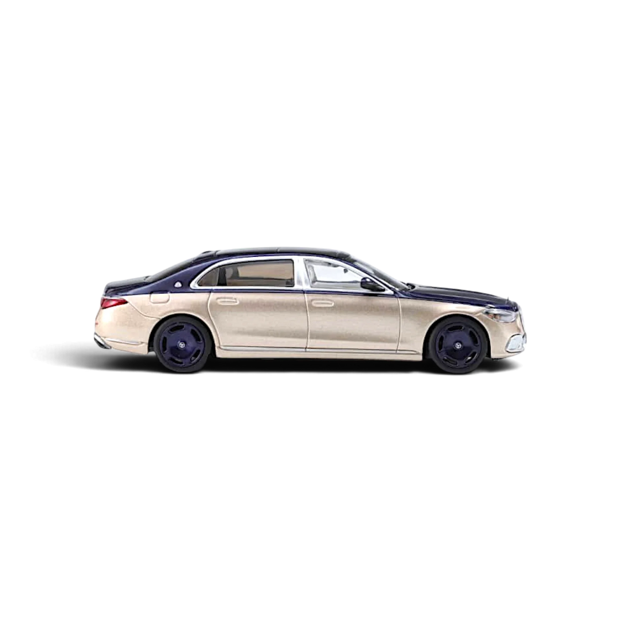 AR BOX 2021 Mercedes-Benz Maybach W223 Blue-Gold 1:64