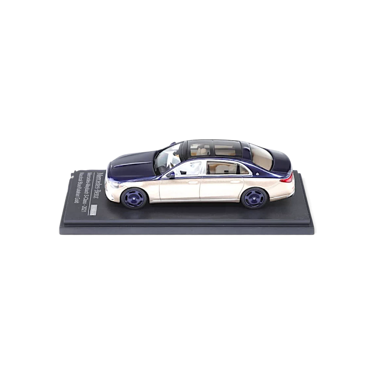 AR BOX 2021 Mercedes-Benz Maybach W223 Blue-Gold 1:64