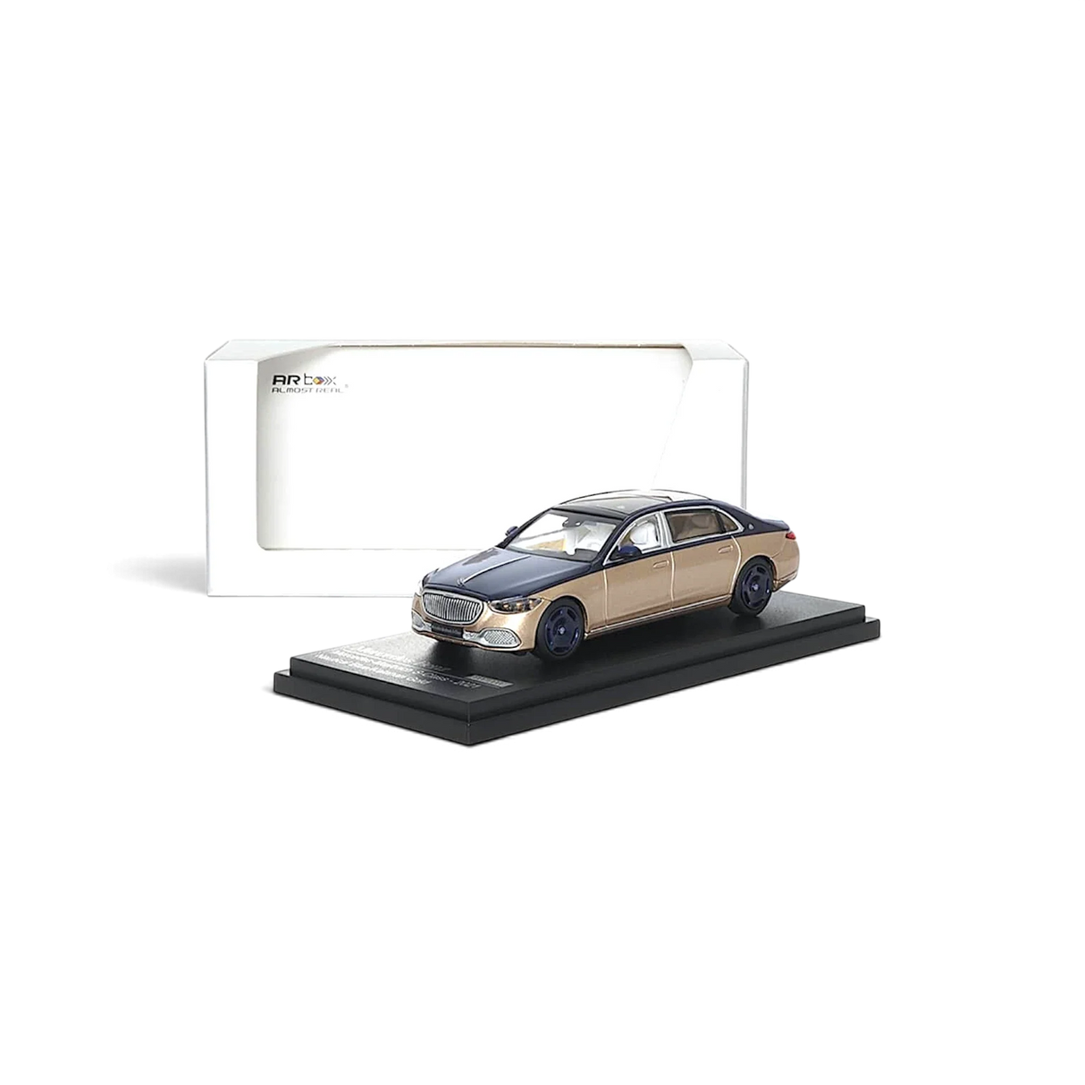 AR BOX 2021 Mercedes-Benz Maybach W223 Blue-Gold 1:64