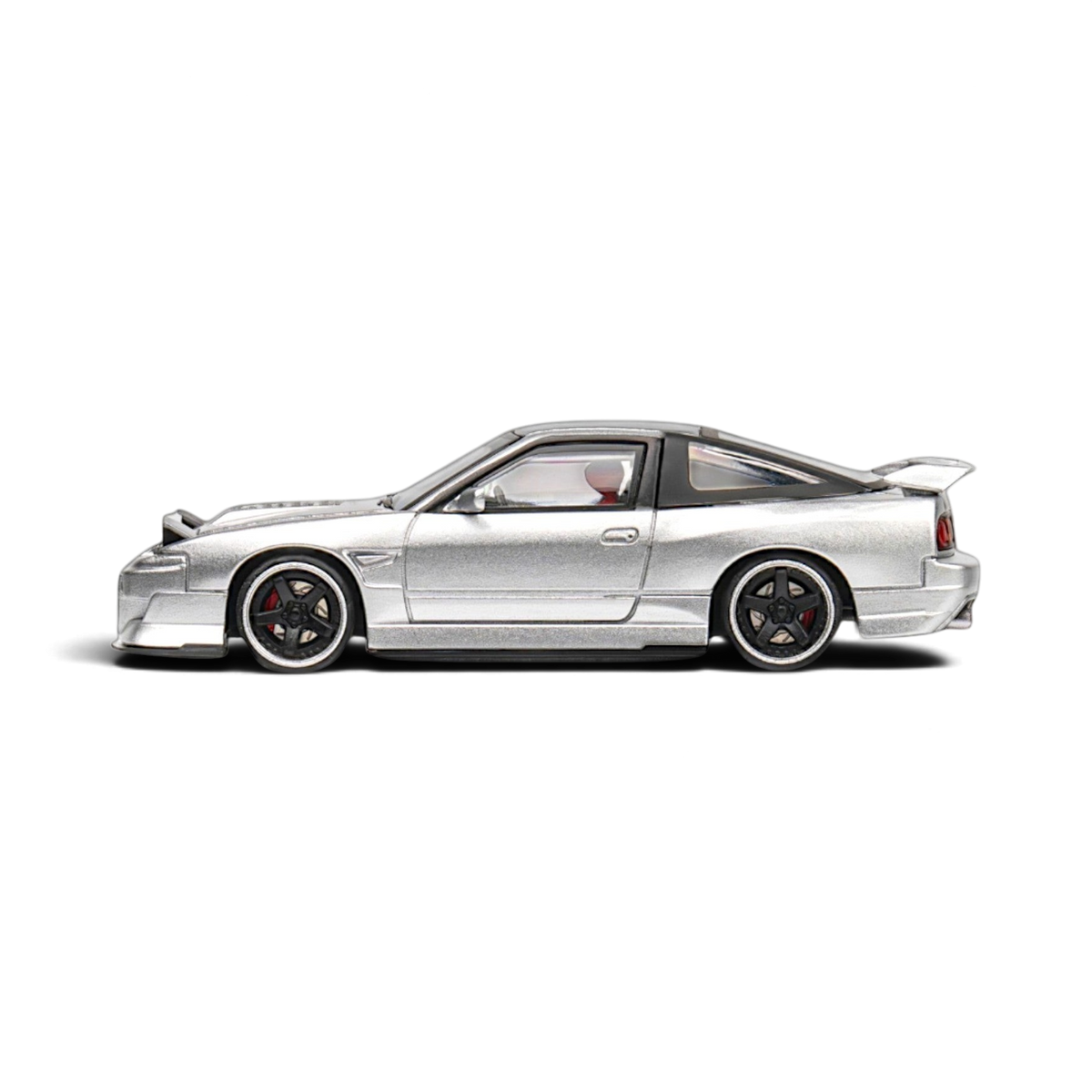 MicroTurbo Nissan 180SX Miyabi Metallic Silver 1:64