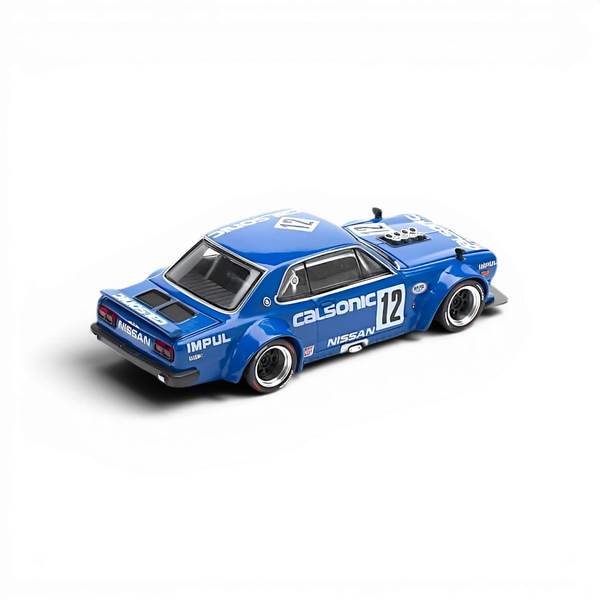 (Pre-Order) PopRace Skyline GT-R V8 Drift (Hakosuka) Calsonic Blue 1:64