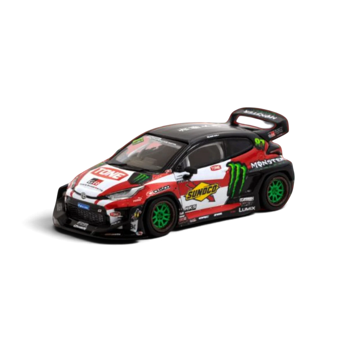 Tarmac Works Toyota Yaris GR Monster Drift 1:64