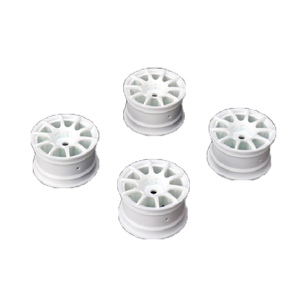 Louise LOUNBA388 R/C 10 Spoke Wheel +1mm (White), Fits LMX