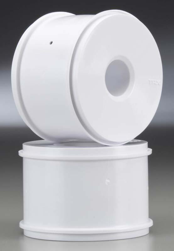 Traxxas 5371 3.8" Racing Dish Wheels White (2) Revo E-Maxx Summit T-Maxx E-Revo