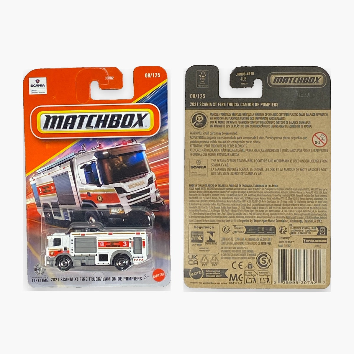 Matchbox 2021 Scania XT Fire Truck | Matchbox Series 08/125