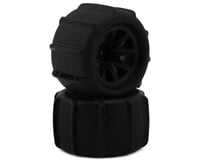 MJX HYPER GO 14210 Pre-Mounted Monster Truck Paddle Tires (Black) (2) (Front/Rear) w/12mm Hex