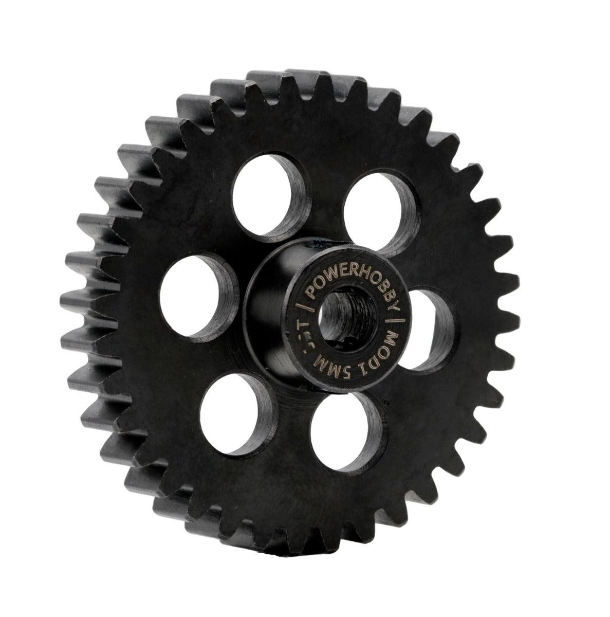Powerhobby Hardened Steel 36T Mod1 5mm Pinion Gear Mod 1 Speed Run / Drag Racing