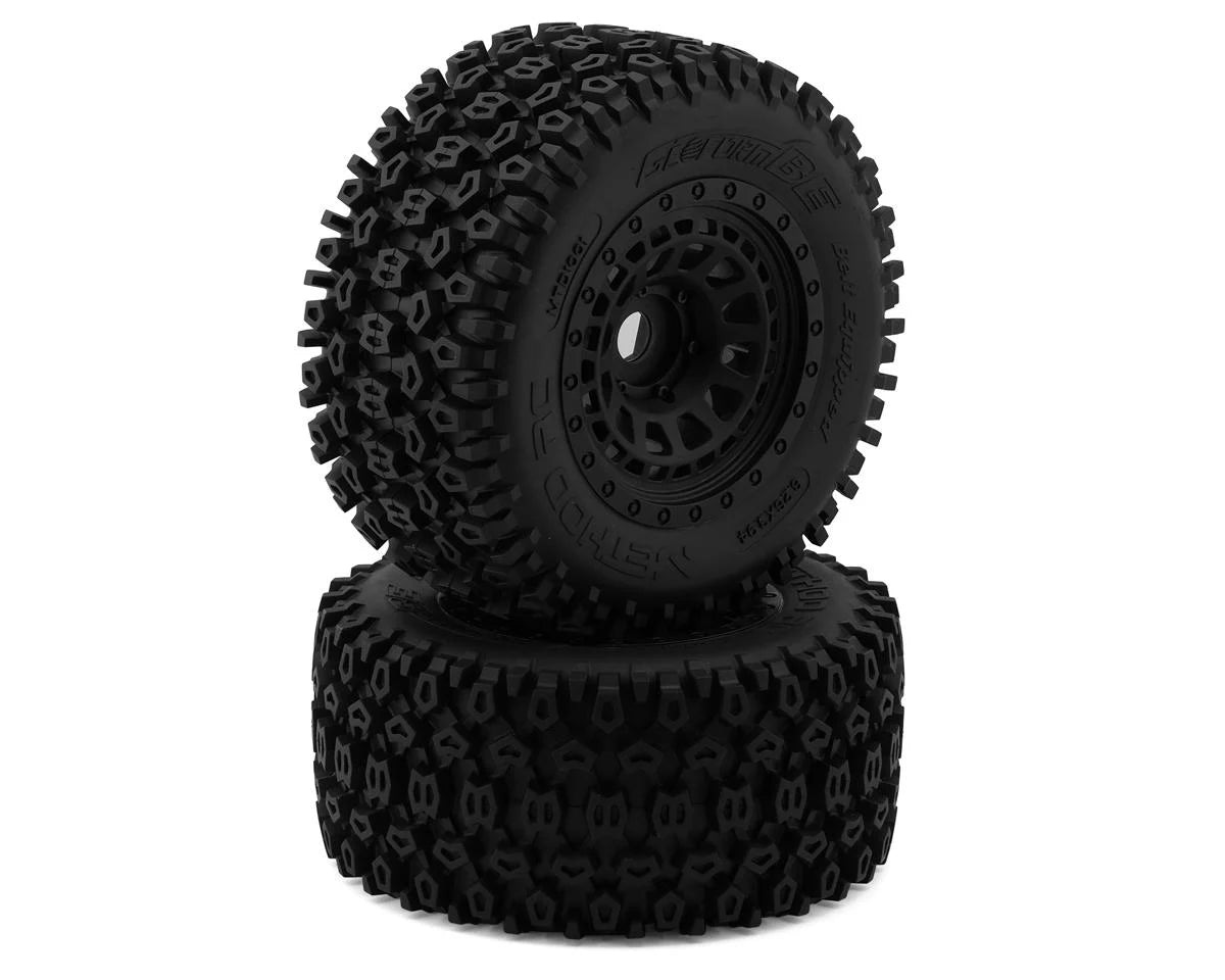 Method RC MTD1001V2 Geoform V2 Belted 1/5 Monster Truck Pre-Mounted Tires w/24mm Hex & Array Wheels (Black) (2)