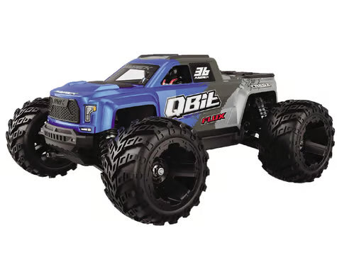 Maverick MVK151001 QBit MT Flux 1/16 4WD RTR Brushless Monster Truck (Blue) w/2.4GHz Radio, Battery & Charger