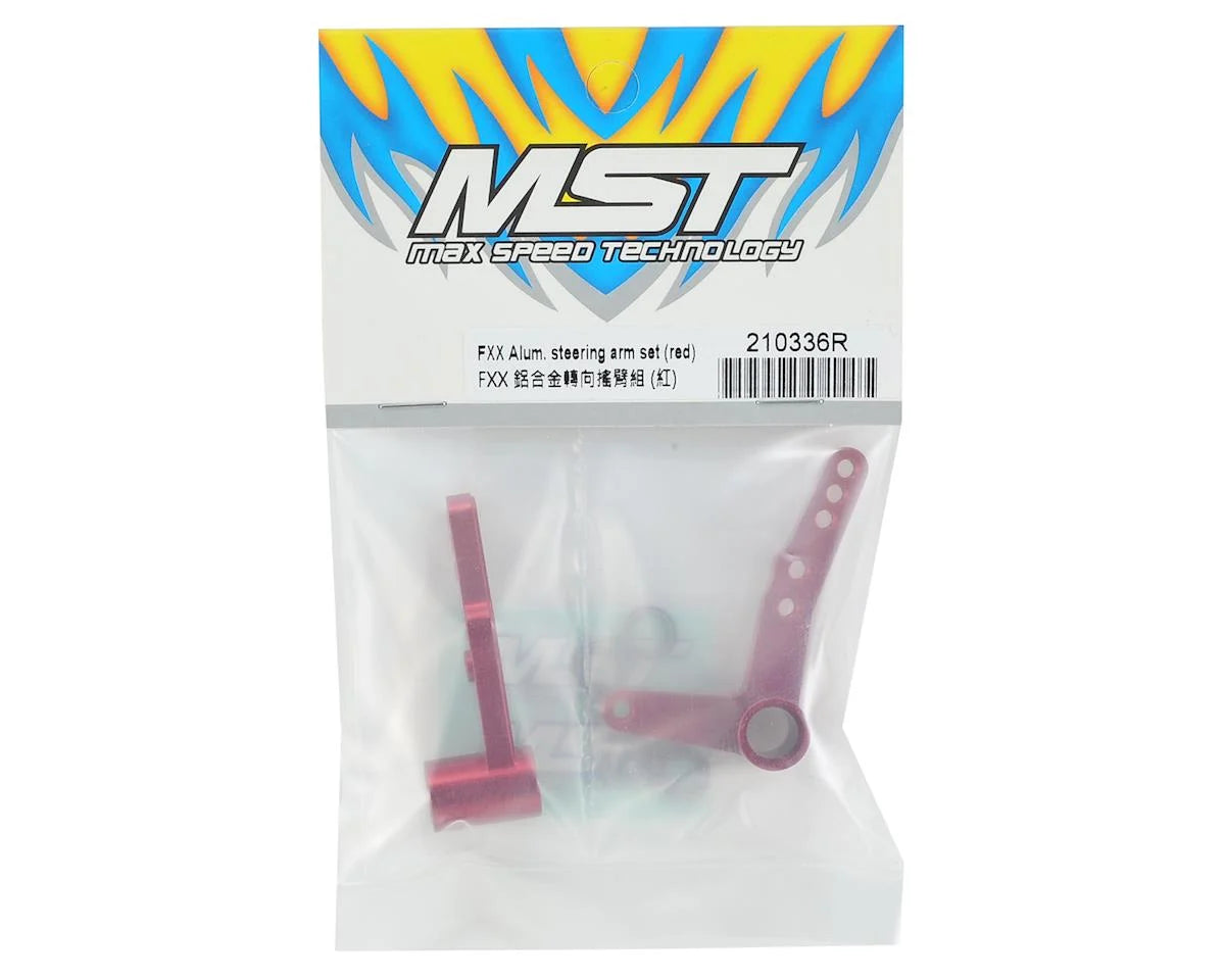MST 210336R FXX Alum. steering arm set (red)