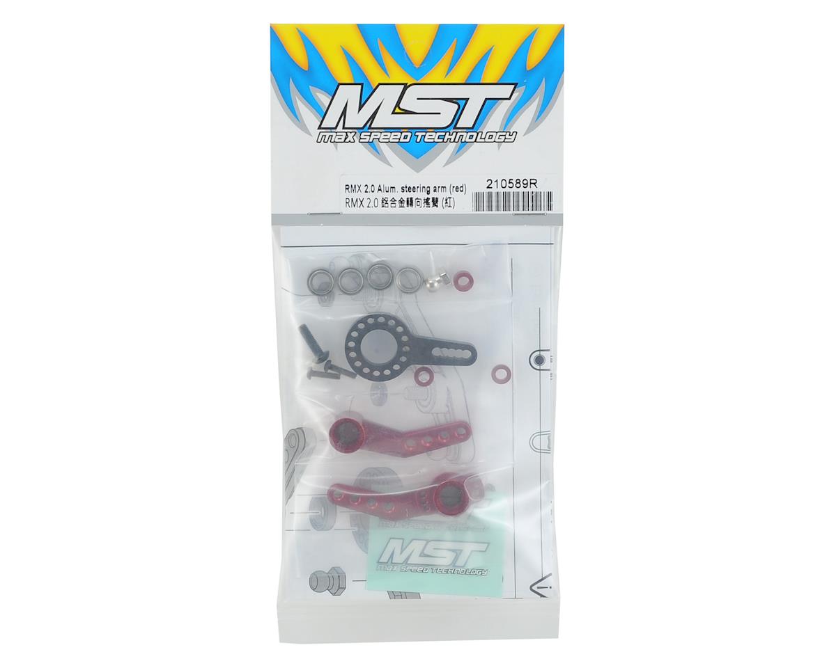 MST 210589R RMX 2.0 Aluminum Steering Arm Set (Red)