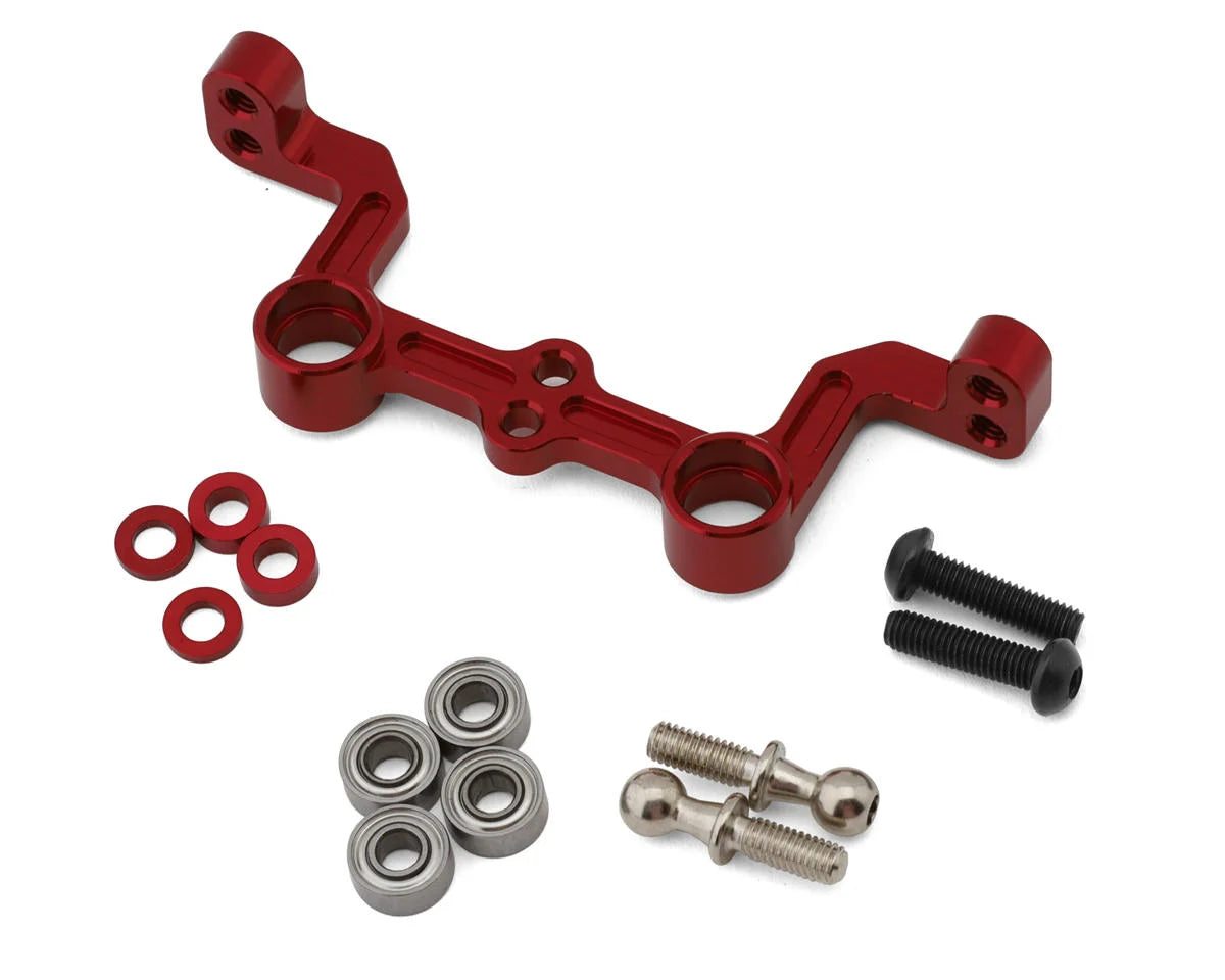MST 210701R Adjustable Ackermann Aluminum Steering Plate (Red)