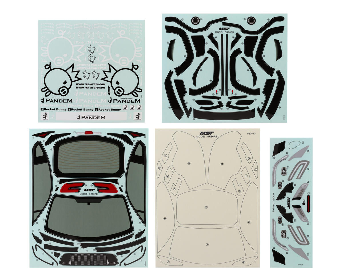 MST 720024 GR86RB 1/10 On-Road Drift Body (Clear)