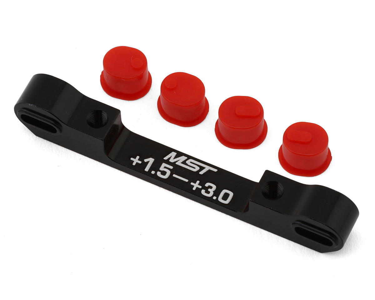 MST 820058BK RMX Adjustable Aluminum Suspension Mount (+1.5/+3.0) (Black)