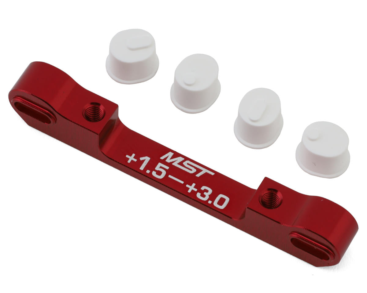 MST 820058R RMX Adjustable Aluminum Suspension Mount (+1.5/+3.0) (Red)