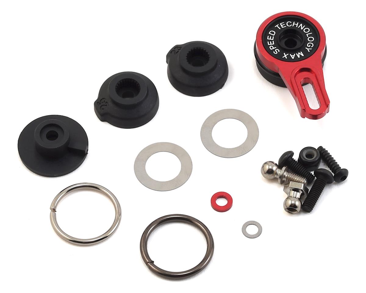 MST 820127R Aluminum 8-Point Adjustable Servo Saver (Red)