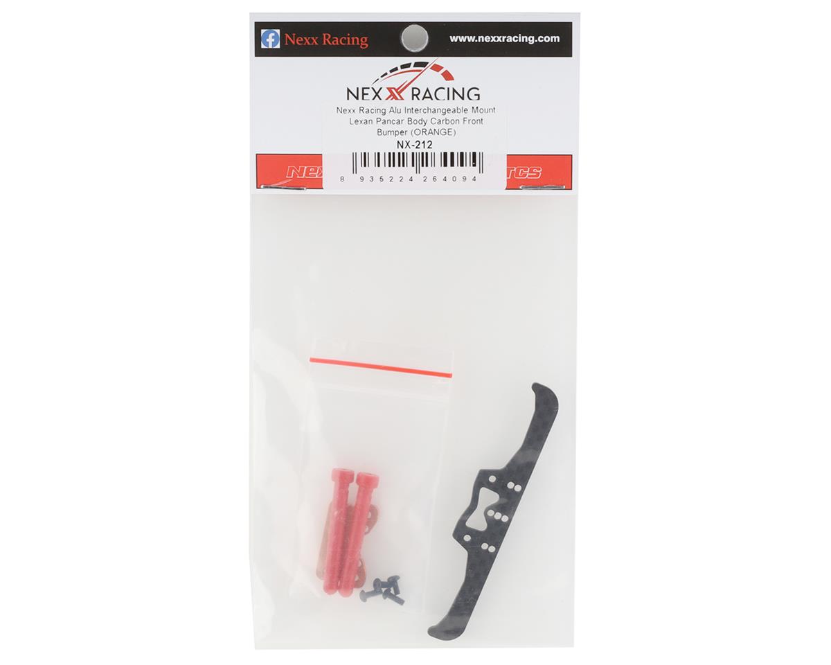 NEXX Racing NX-212 Mini-Z Parachoques delantero Pancar de aluminio/carbono (naranja)