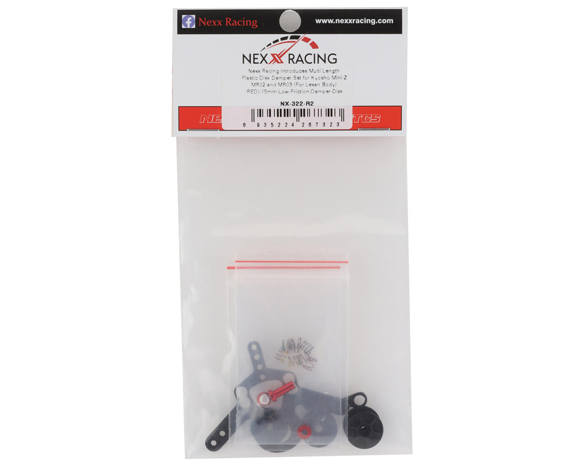 NEXX Racing NX-322-R MR02/MR03 Multi Length Disk Damper Set (Red)