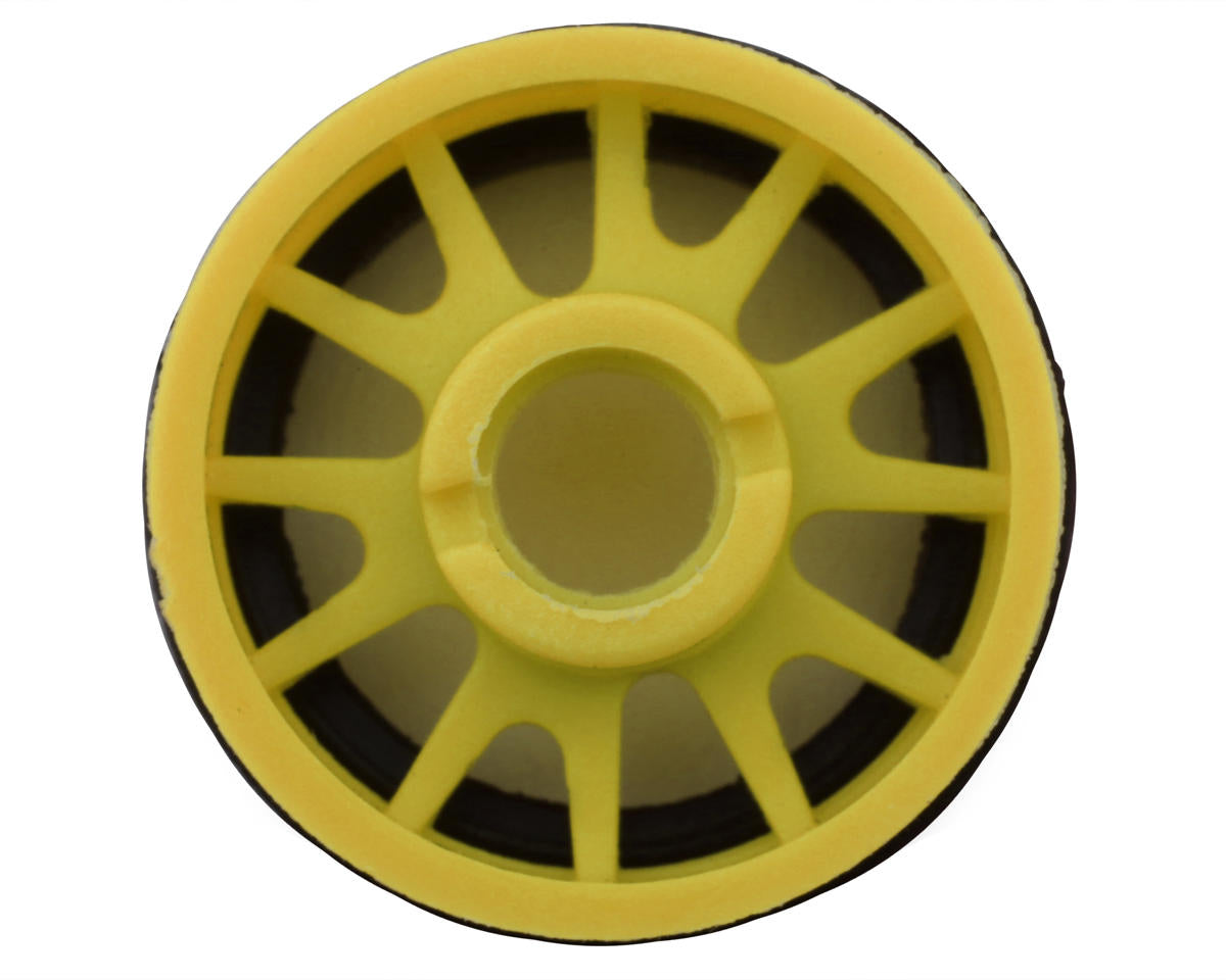 NENEXX Racing Mini-Z RWD "JUD" EVO Front Threaded Side-Wall Carbon Fiber Rims (2mm Offset) (Yellow) (2)
