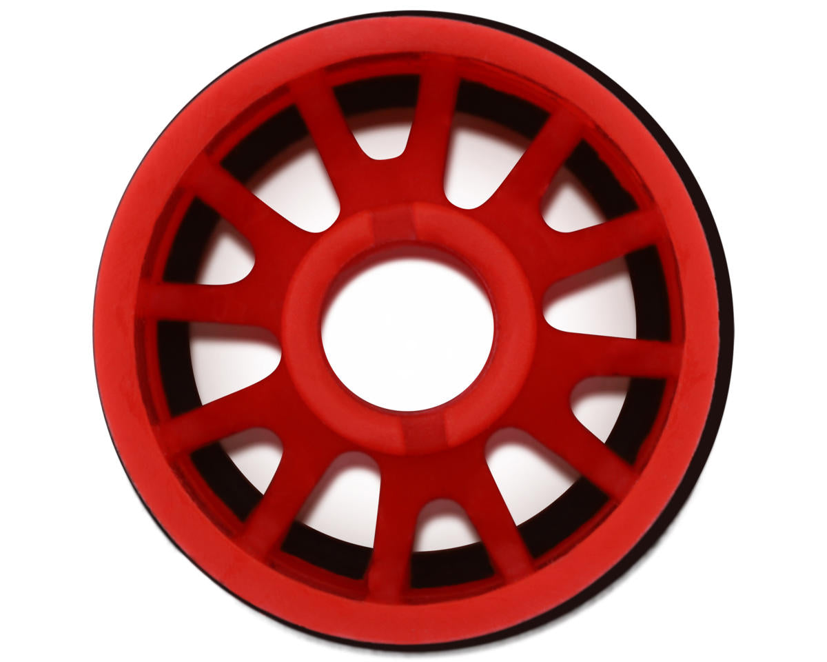 NEXX Racing Mini-Z RWD"JUD" EVO Rear Threaded Side-Wall Carbon Fiber Rims (0mm Offset) (Red) (2) (Wide)