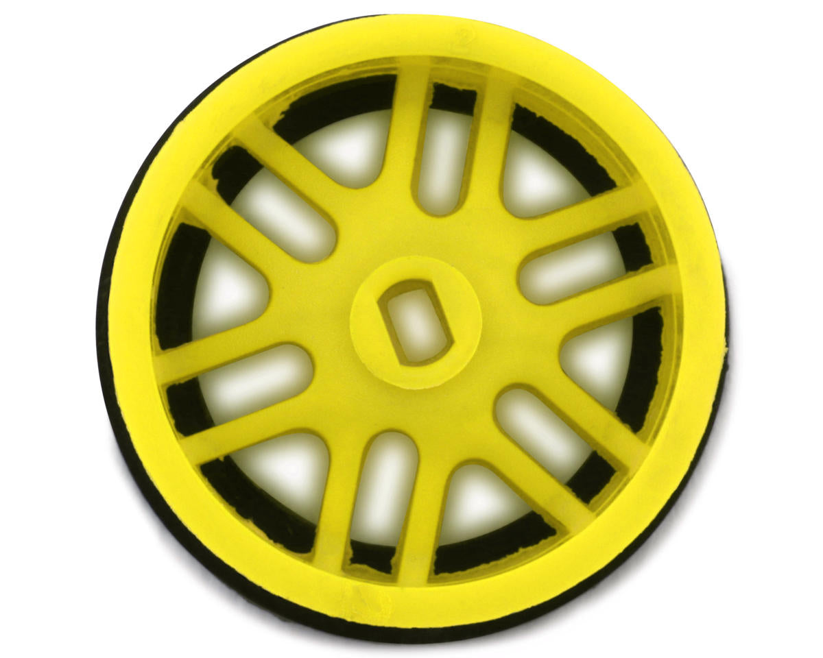 NEXX Racing Mini-Z AWD "JUD" EVO Front Threaded Side-Wall Carbon Fiber Rims (2mm Offset) (Yellow) (2)