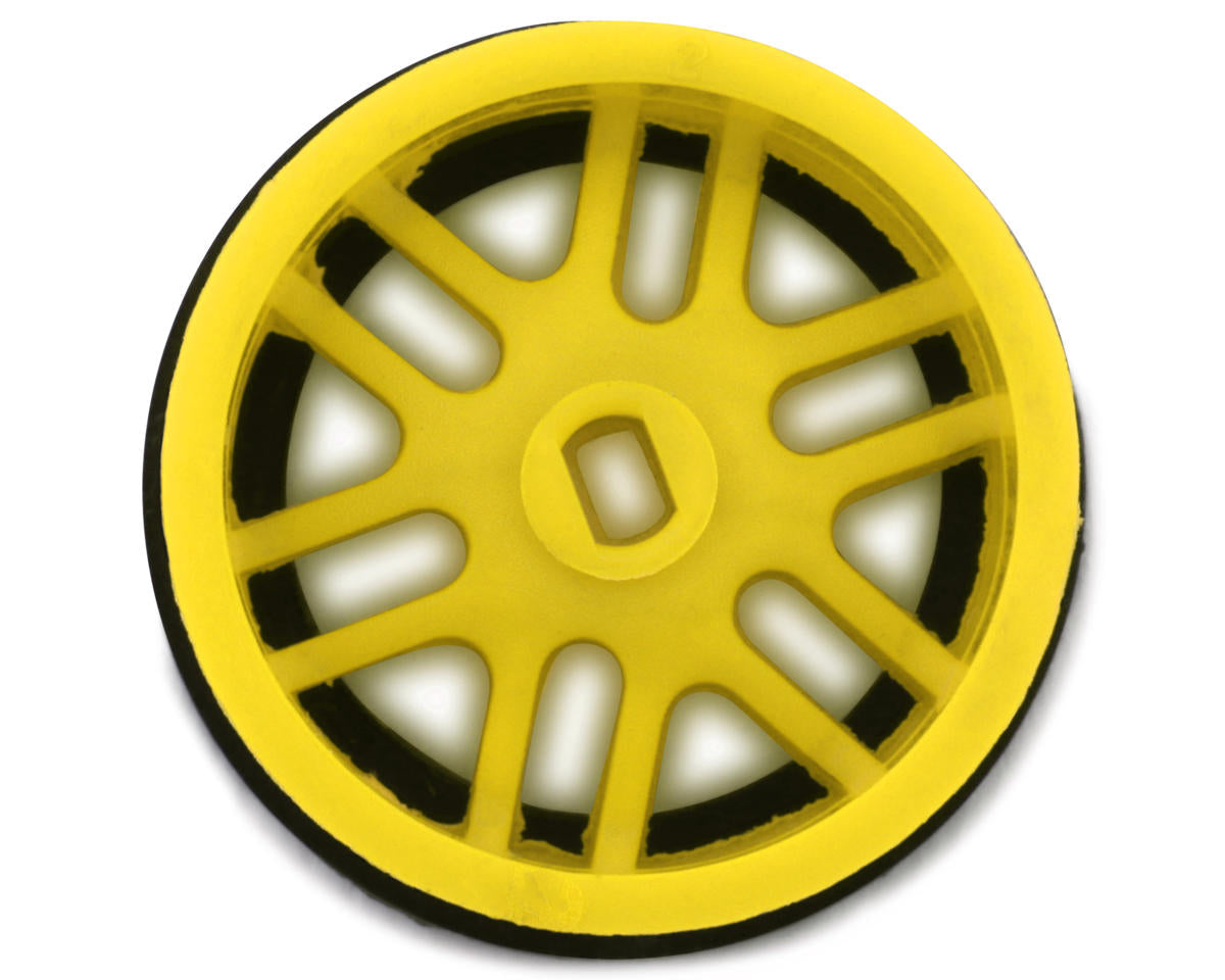 NEXX Racing Mini-Z AWD "JUD" EVO Rear Threaded Side-Wall Carbon Fiber Rims (3mm Offset) (Yellow) (2)