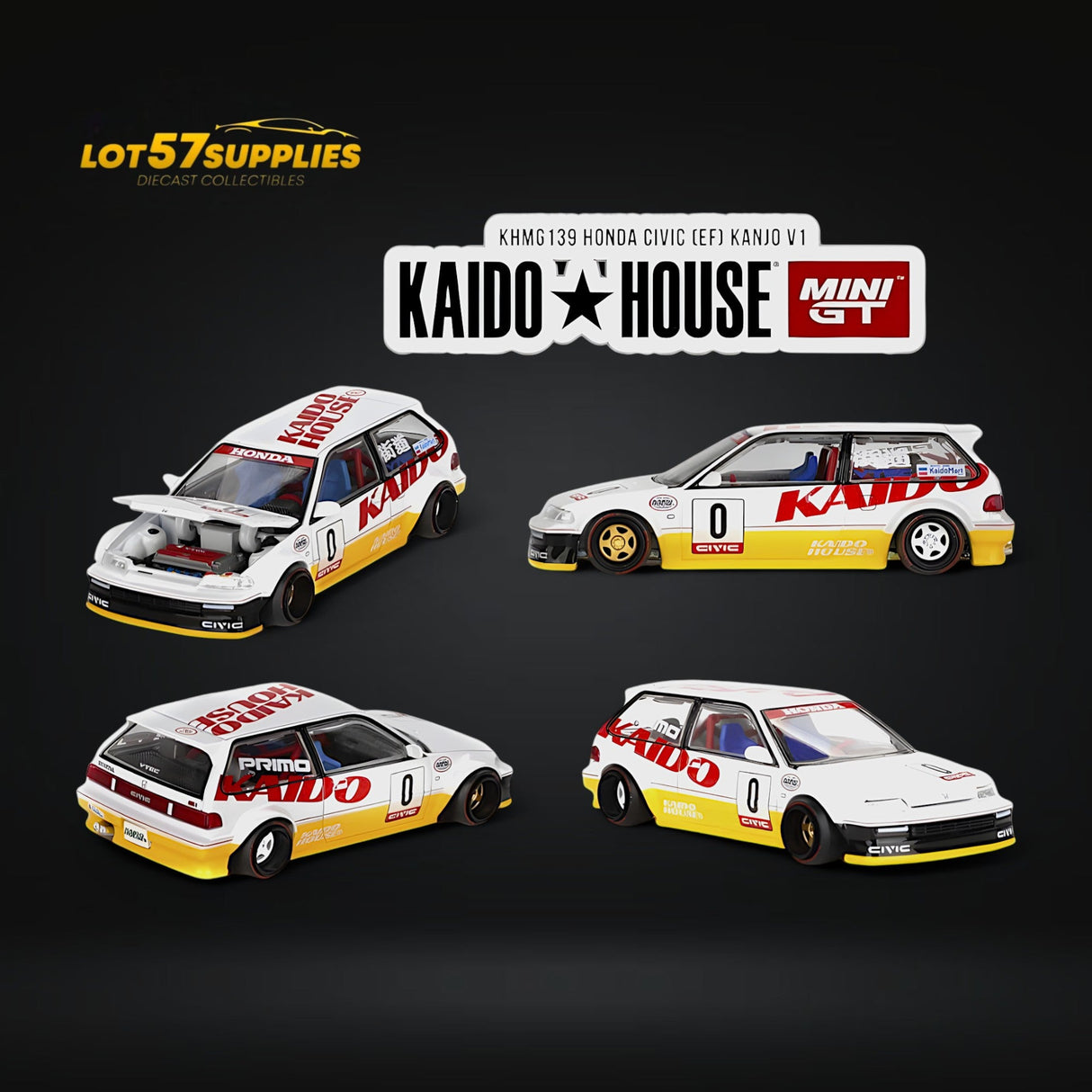 Mini GT x Kaido House Honda Civic EF Kanjo V1 1:64