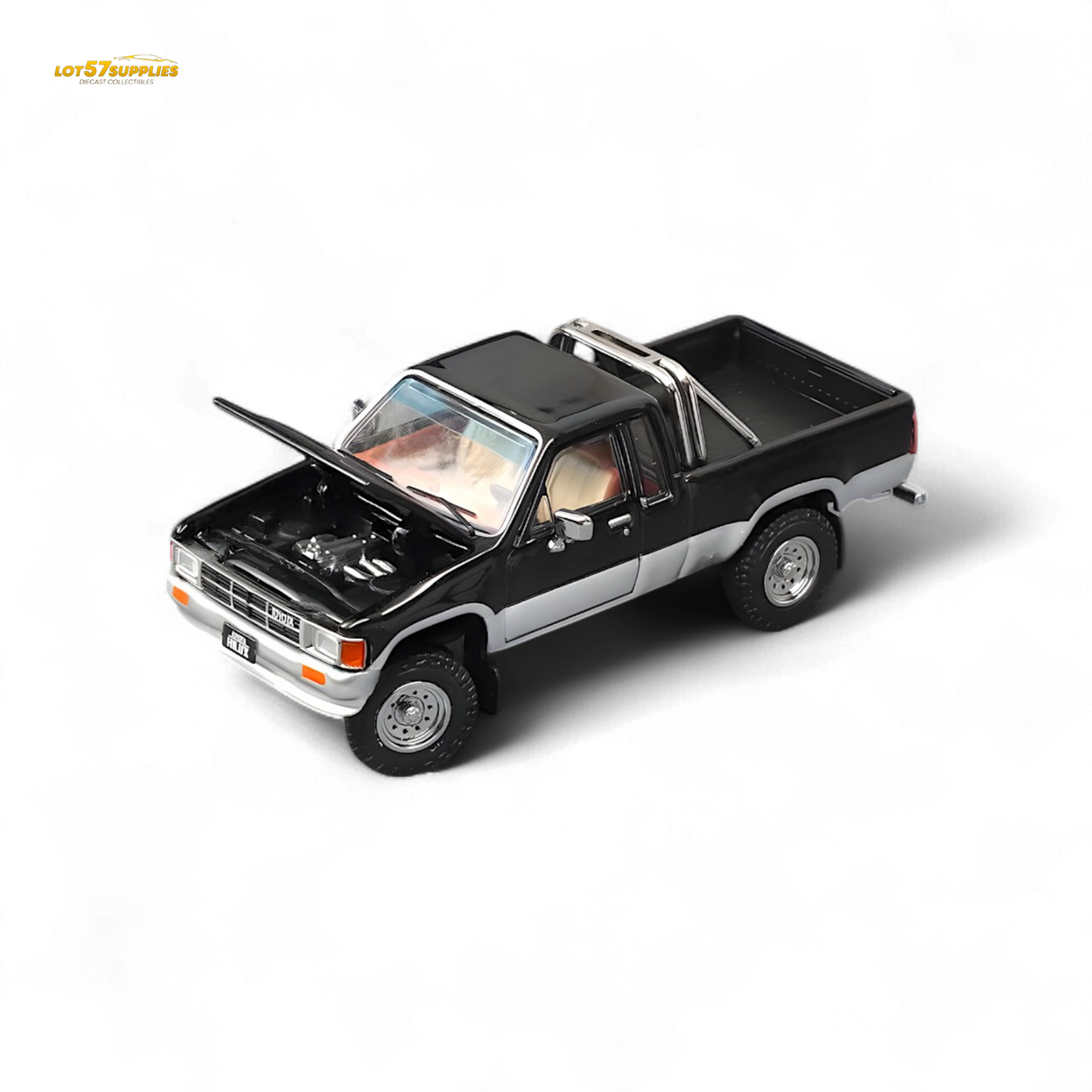 GCD Toyota Hilax SR5 in Black silver 1:64 KS-062-515