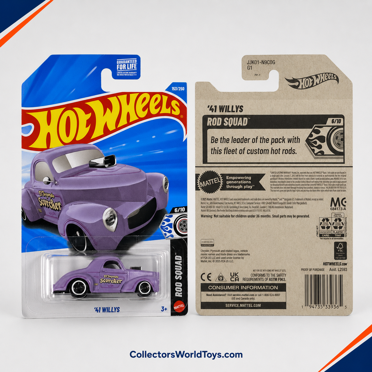 Hot Wheels '41 Willys | Rod Squad Series 6/10 - 153/250