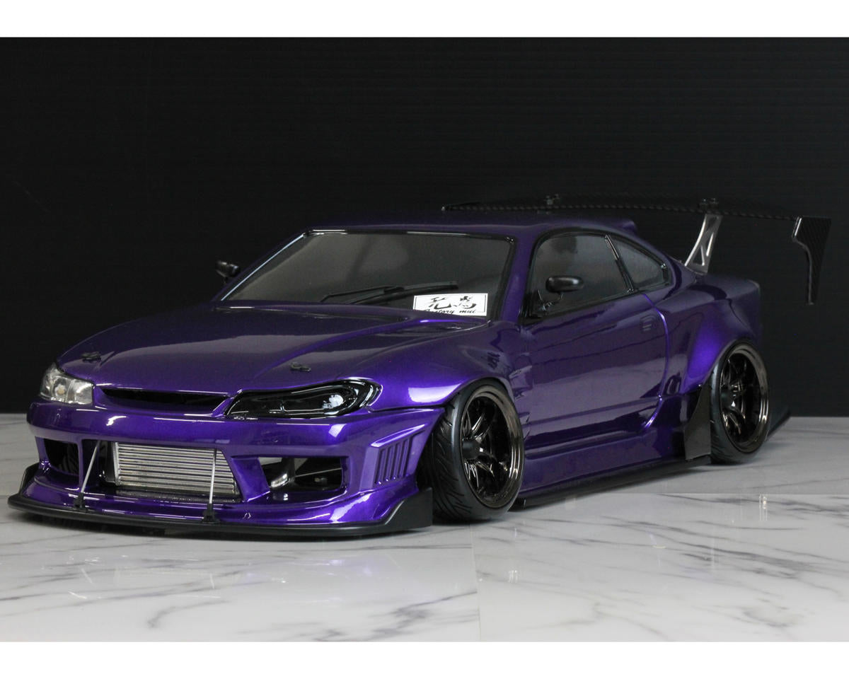 Pandora PAB-3195 RC 1/10 Nissan Silvia S15 ORIGIN Labo Raijin Drift Body Set (Clear) (257-260mm)