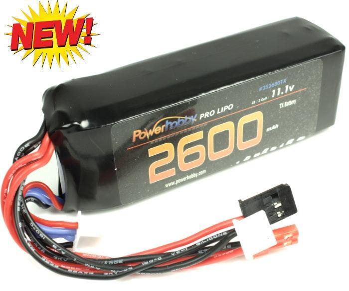 Powerhobby 3s 2600mah 3c Frsky Taranis X9D Radio / Transmitter Lipo Battery