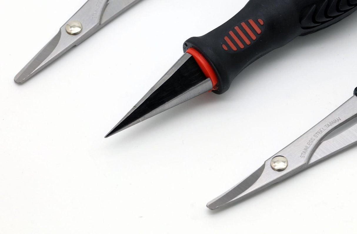 Powerhobby RC Body Tools Reamer & Scissors Set Curved Straight