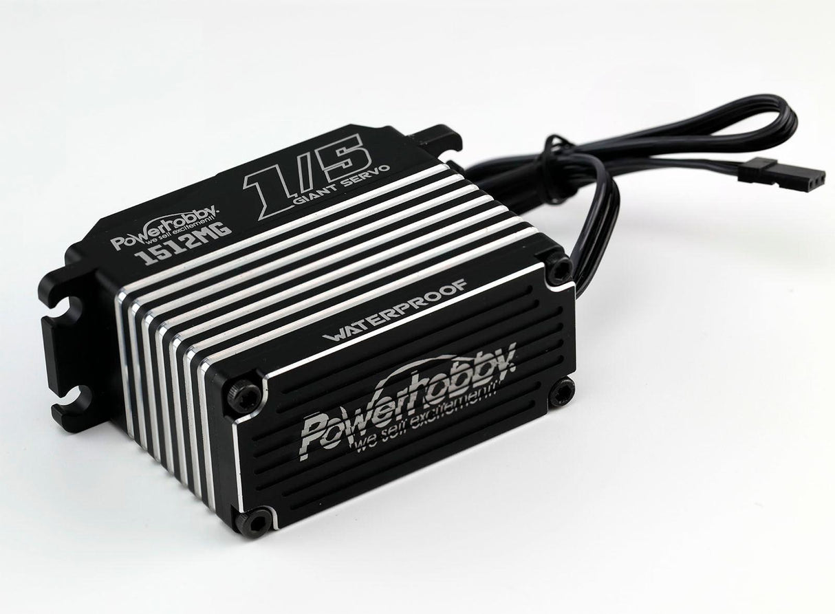 Powerhobby 1512MG 1/5 Aluminum Waterproof High Speed / Torque Brushless Servo
