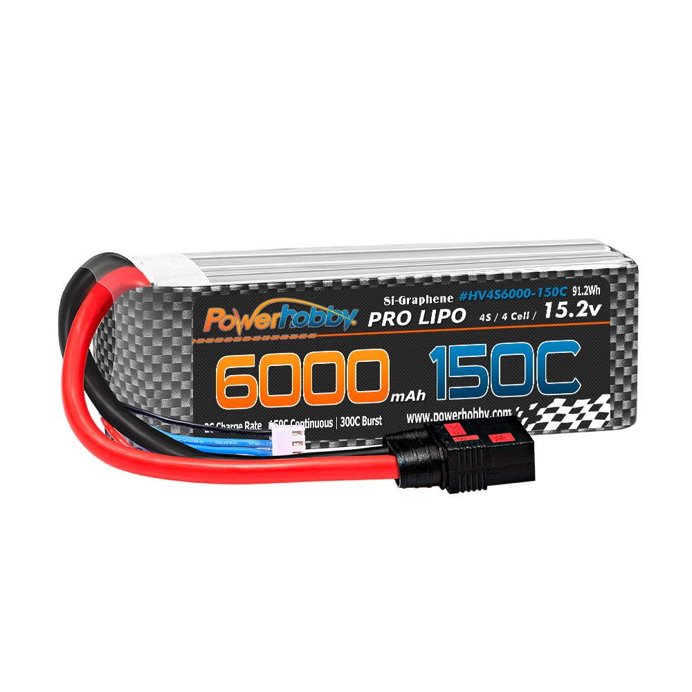Powerhobby 4S HV + GRAPHENE 15.2V 6000mah 150CLipo Battery QS8 Plug 8AWG