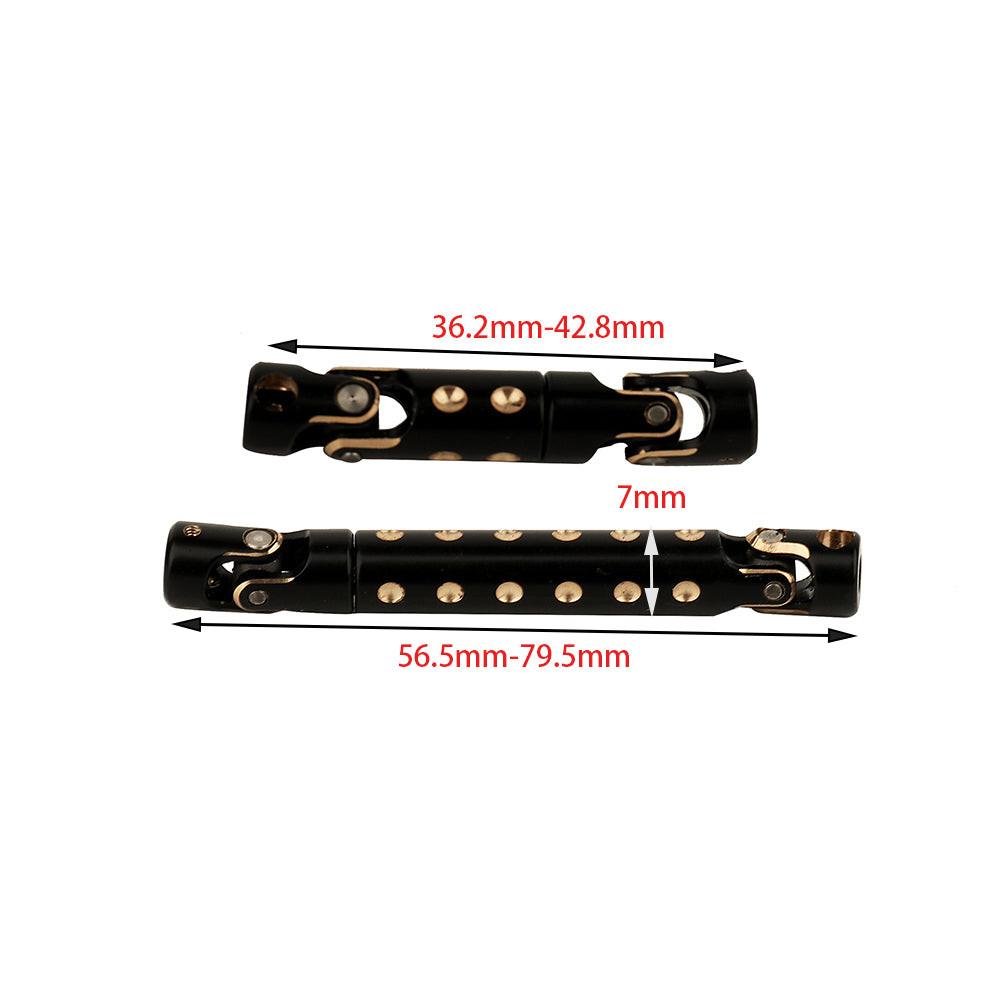 Powerhobby Brass Black Drive Shaft Axial SCX24 Deadbolt