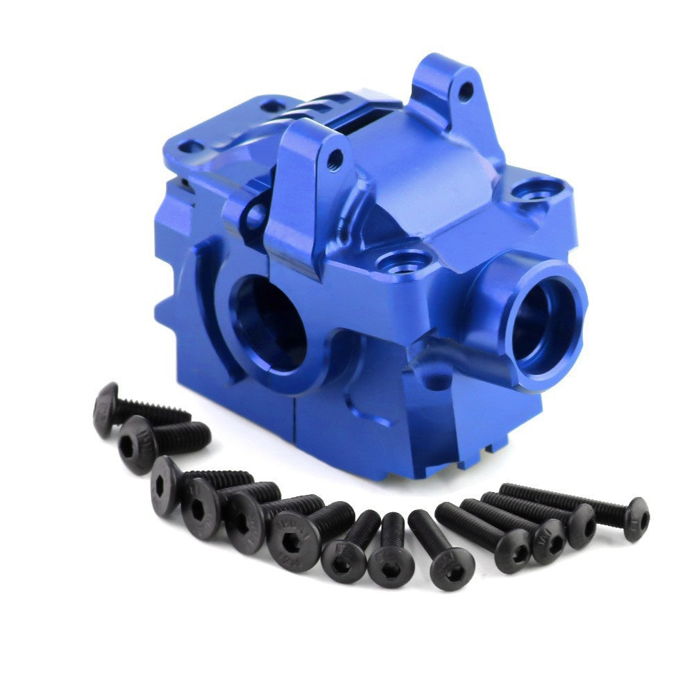 Powerhobby Aluminum Front Diferential Case Blue FITS Traxxas Slash Rustler Stampede