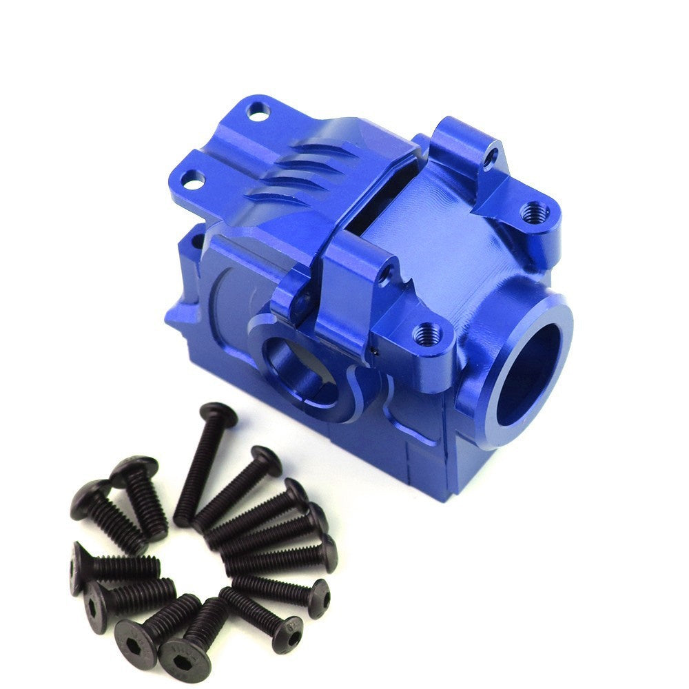 Powerhobby Aluminum Rear Diferential Case Blue FITS Traxxas Slash Rustler Stampede