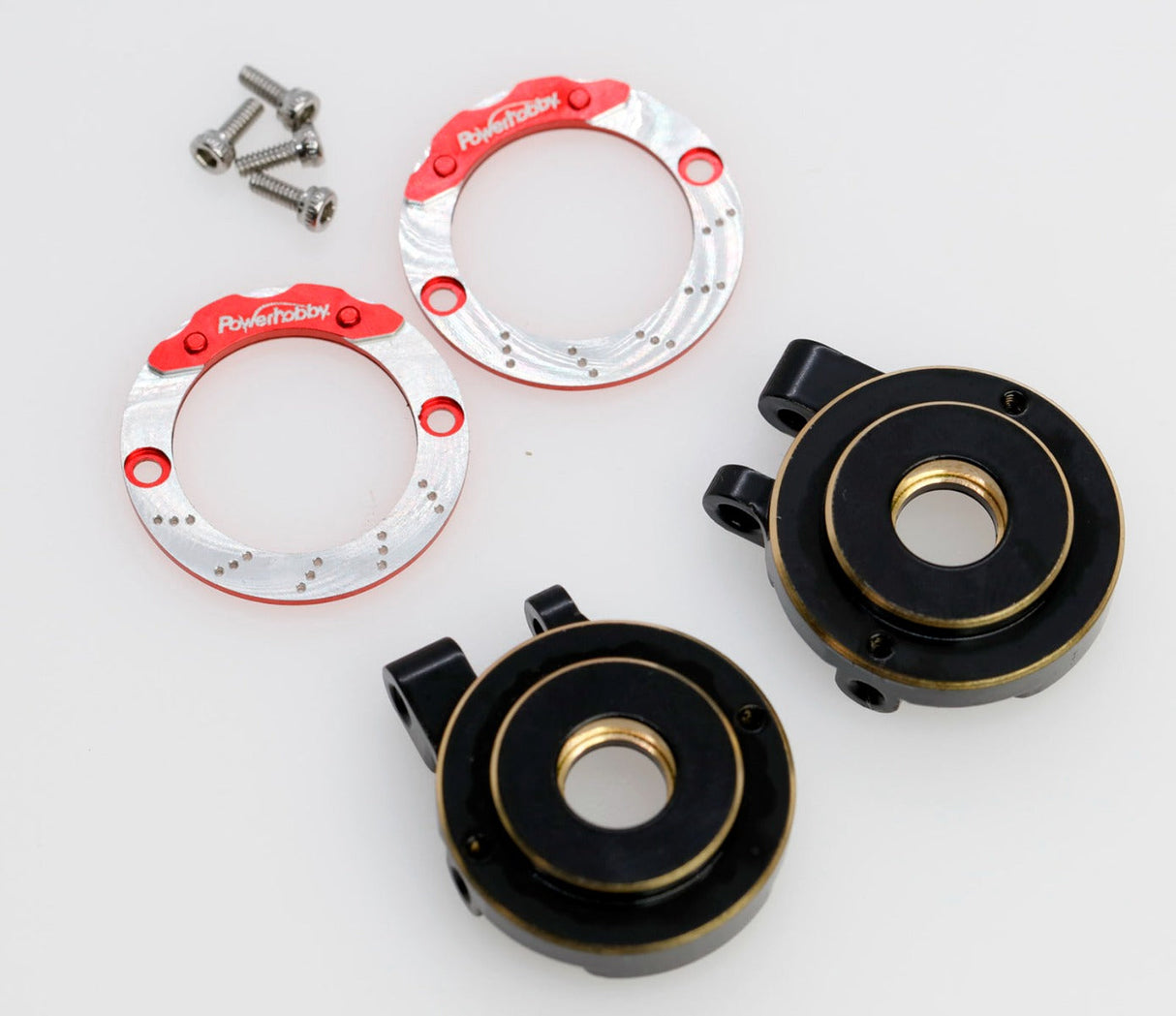 Powerhoby Aluminum Front Kunckle with Brake Adapter FOR Traxxas TRX-4M