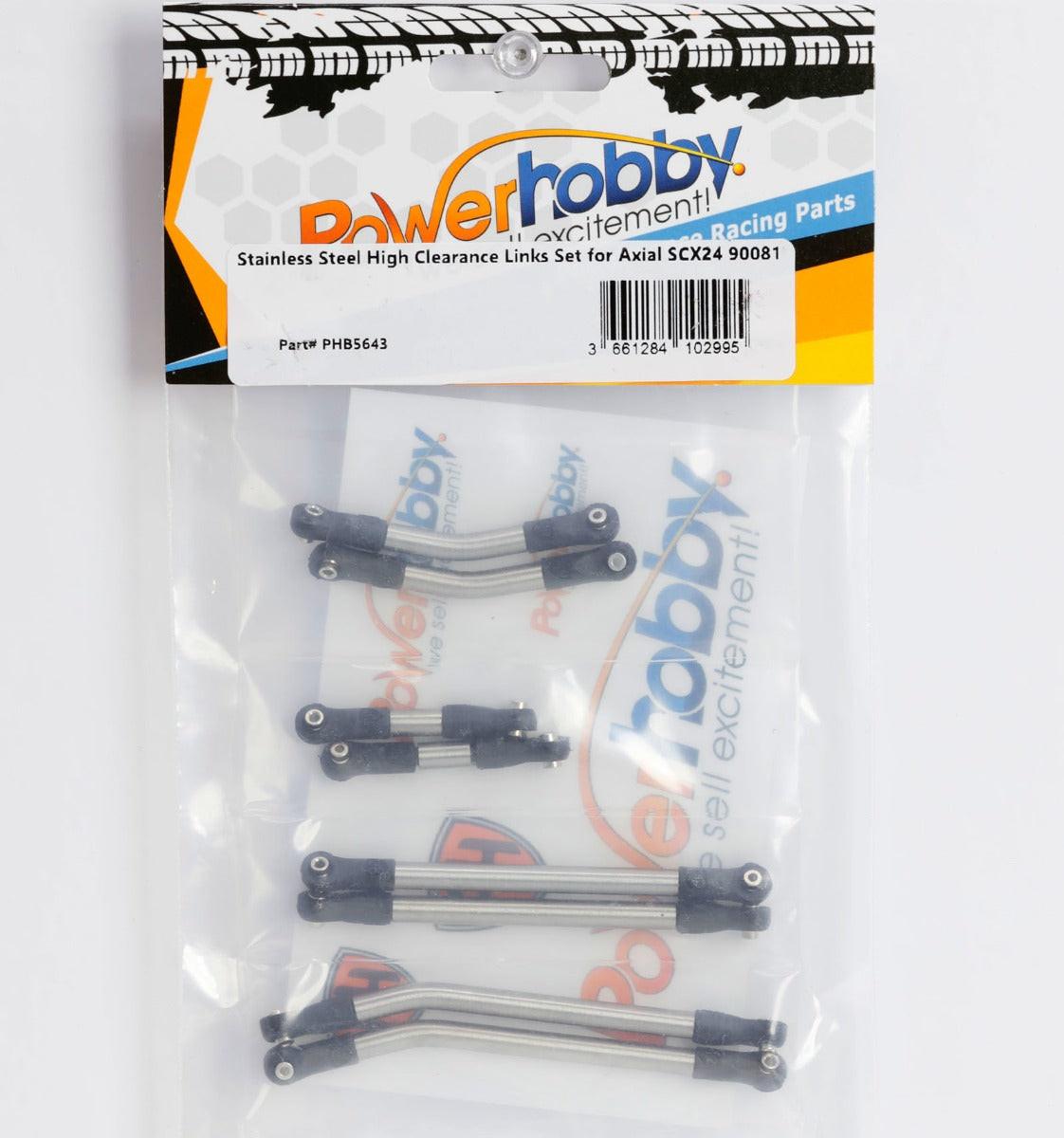 Powerhobby 8pc Stainless Steel High Clearance Links Set Axial SCX24 90081 / Betty