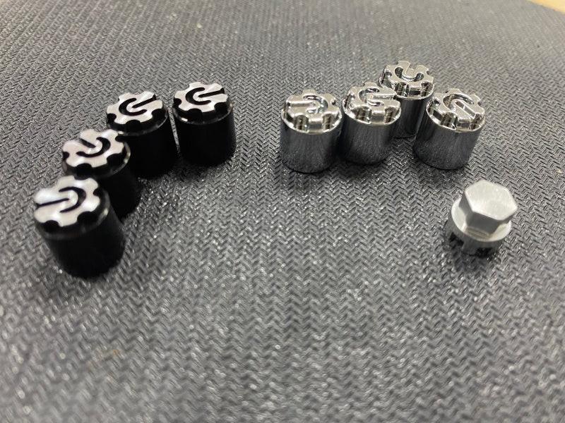 Powerhobby 1/10 Scale Rock Crawler M4 Locking Hubs w Tool Chrome (4)