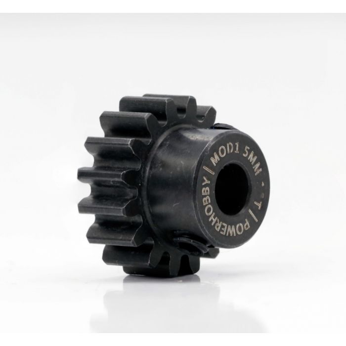 Powerhobby Hardened Steel 14T Mod1 5mm Pinion Gear with 2 Grub Screws