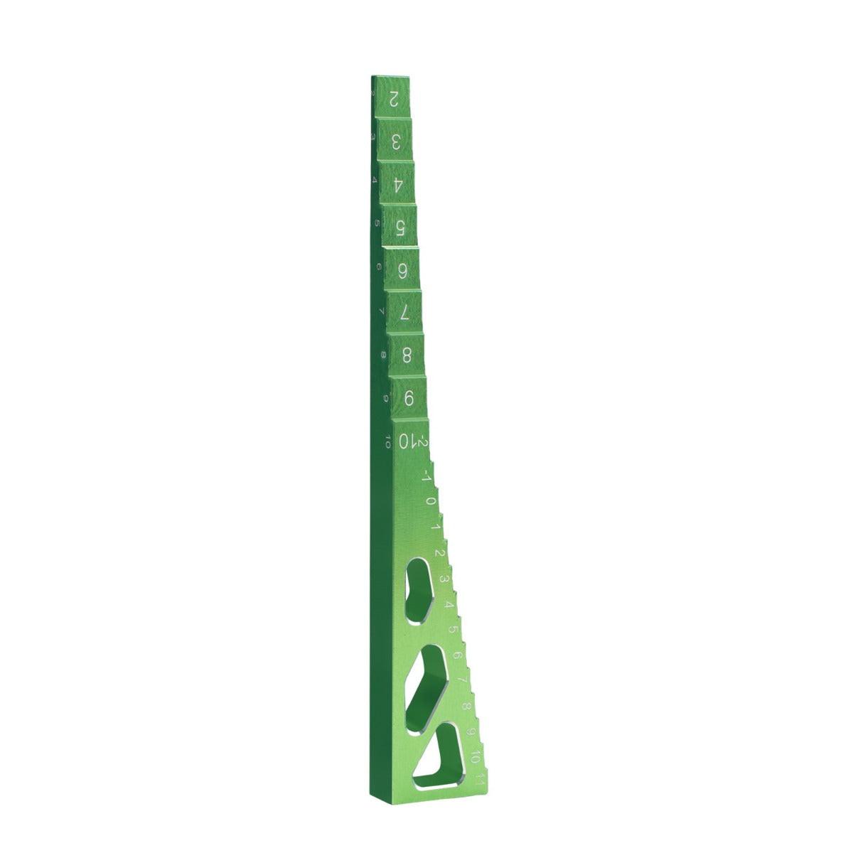 Powerhobby Aluminum Chassis Ride Height Gauge Green